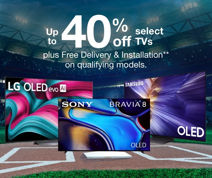 Up to 40% off select TVs